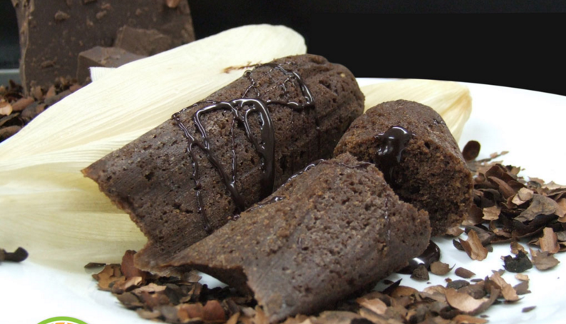 tamal de chocolate gourmet